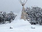 Snow Covered TeePee - Cynthia Nelson